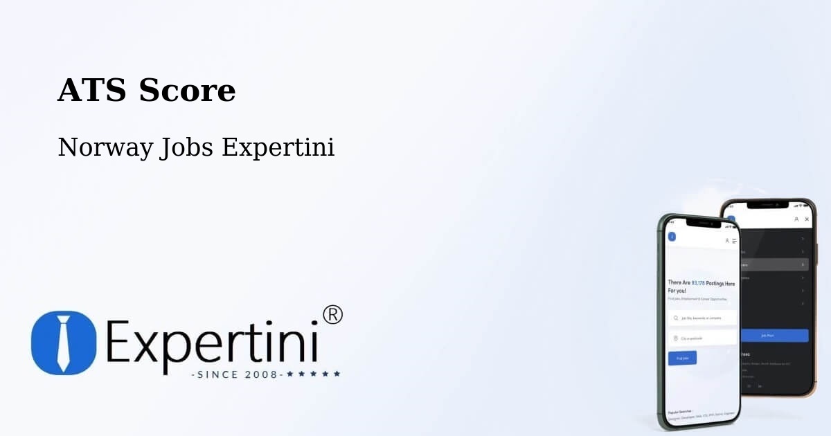 Resume ATS Score & Job Description Match Tool – Sem - Norway Jobs Expertini
